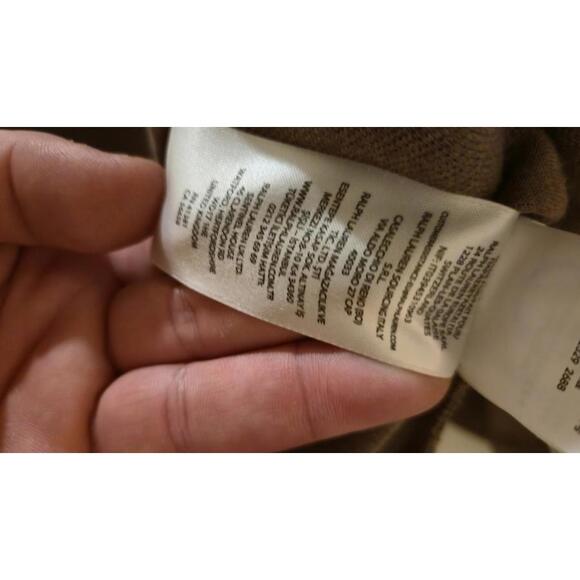 POLO RALPH LAUREN DOUBLE KNIT HOODIE CLASSICAL BROWN MENS SIZE SMALL NWT 🔥 - Picture 5 of 5